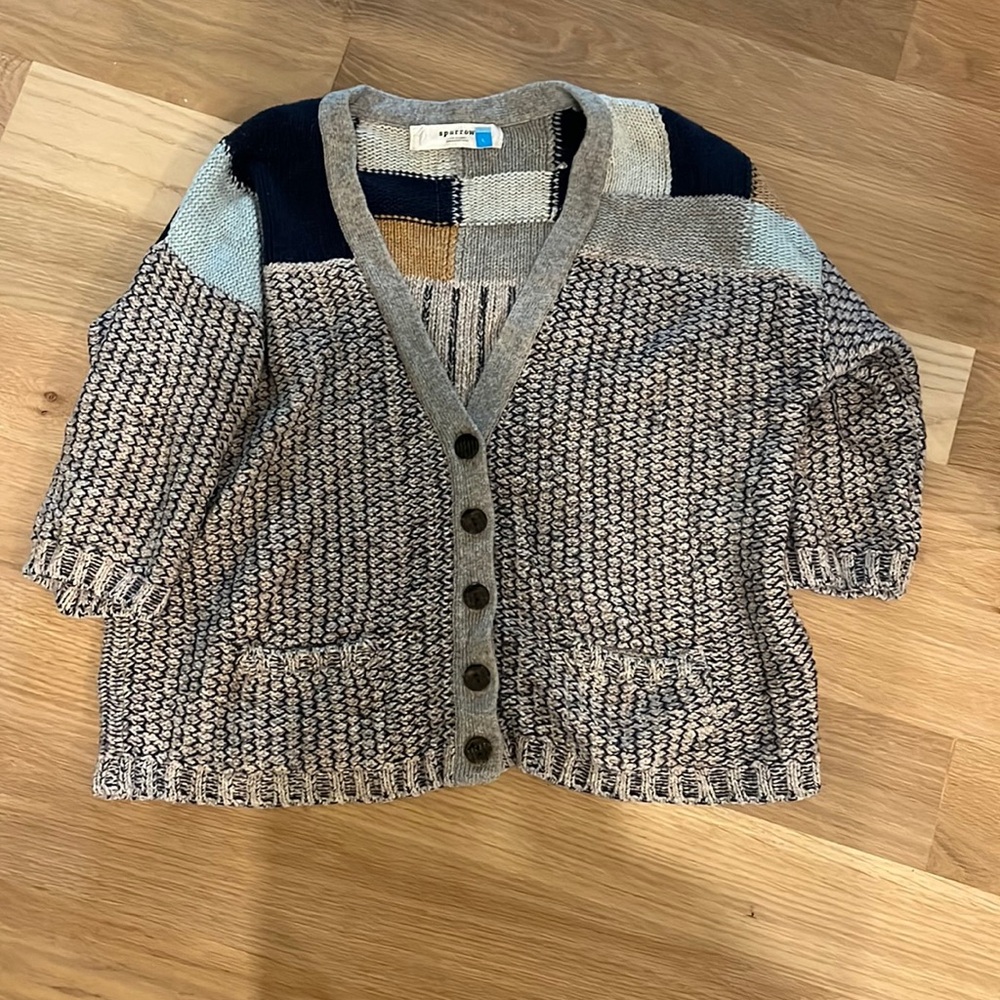 Sparrow knit cardigan with 3/4 drop sleeve